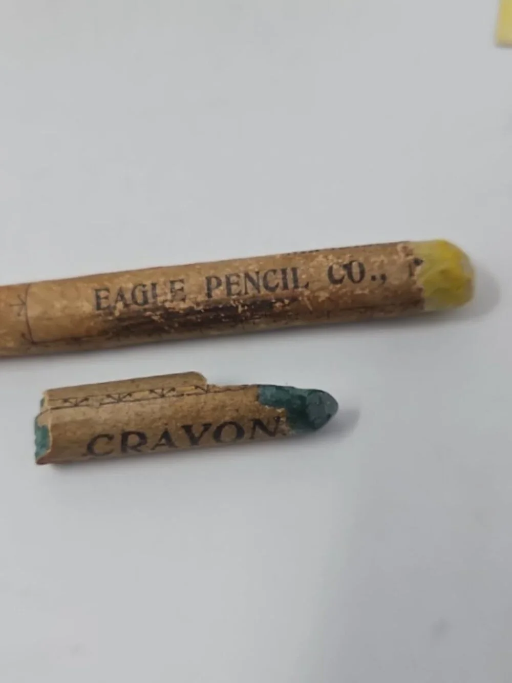 Antique 1800s Christmas Time Capsule Box Petroliana Wood Puzzle Toy Card Crayons